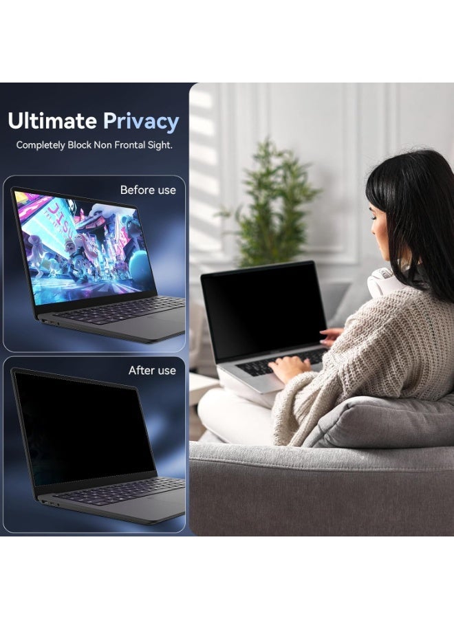 14 Inch 16:10 Laptop Privacy Screen Protector, Anti Peeping and Anti Glare Laptop Privacy Shield Compatible with All 14" Laptops with 16:10 Aspect Ratio - Image 4